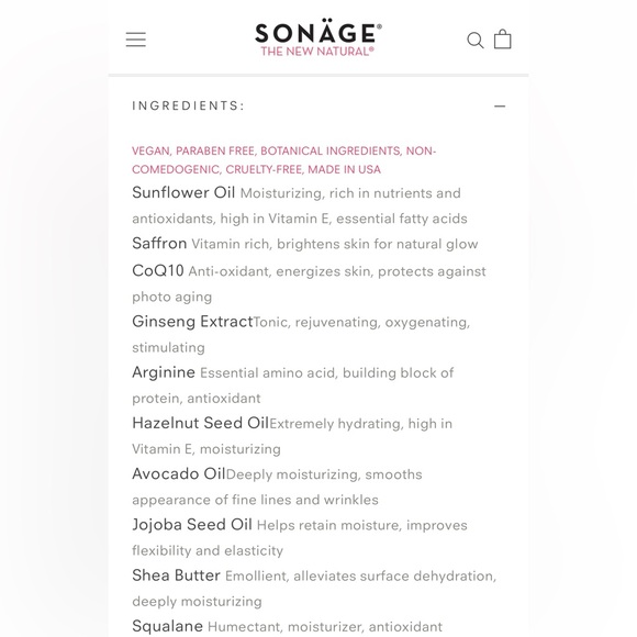 SONAGE SAFFRON ENERGIZING VITAMIN MASK - BRAND NEW IN THE BOX! - Picture 10 of 12